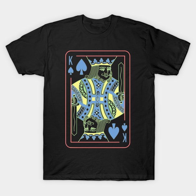 King of Spades Night Mode T-Shirt by inotyler